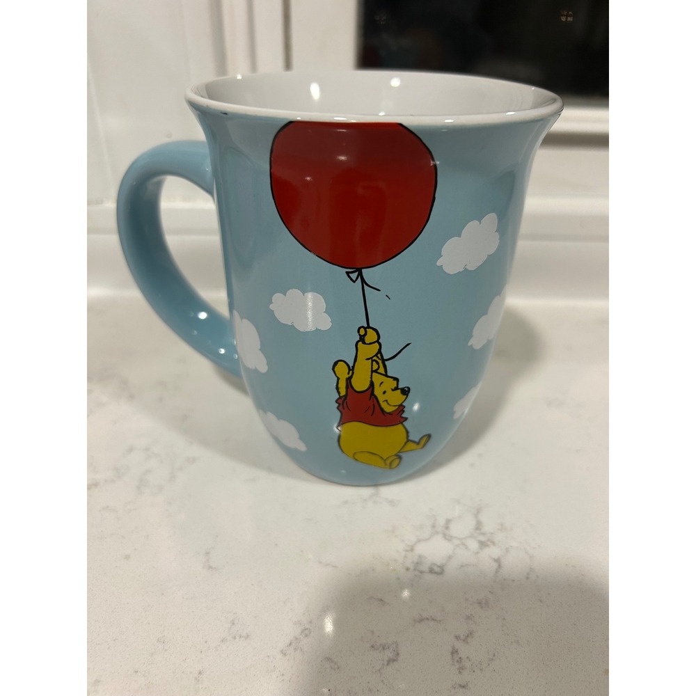 Disney Winnie the Pooh Balloon Oh Hello There Ceramic Mug 16oz Silver Buffalo